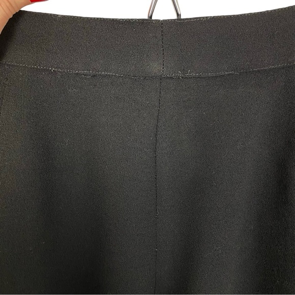 Fendi Black Trouser Dress Pants Women XS Vintage 80s 90s Slacks Wide Leg Tapered - Picture 10 of 11